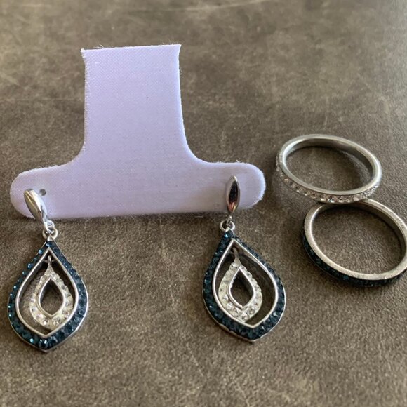 Vintage 90's Earring + Ring Set - Picture 2 of 8
